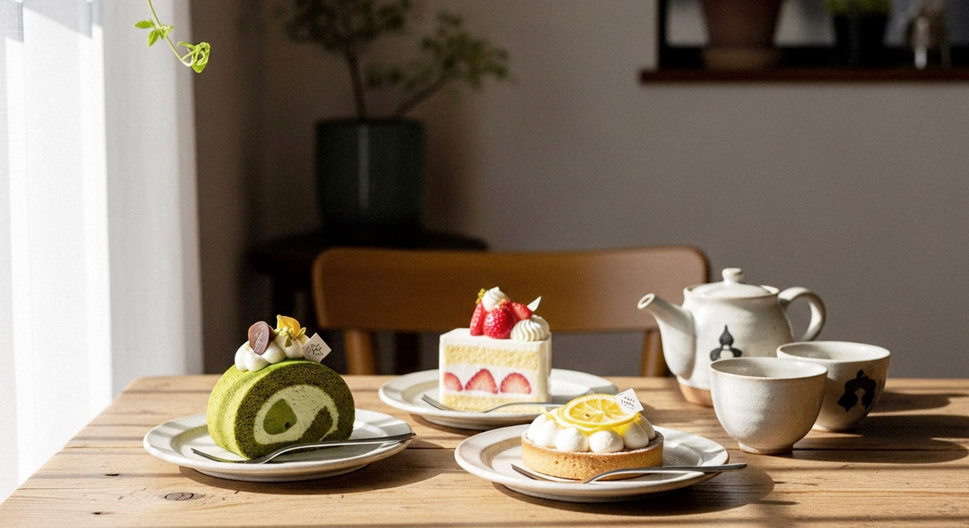 街の小さなスイーツ屋 ルミエールの店内風景