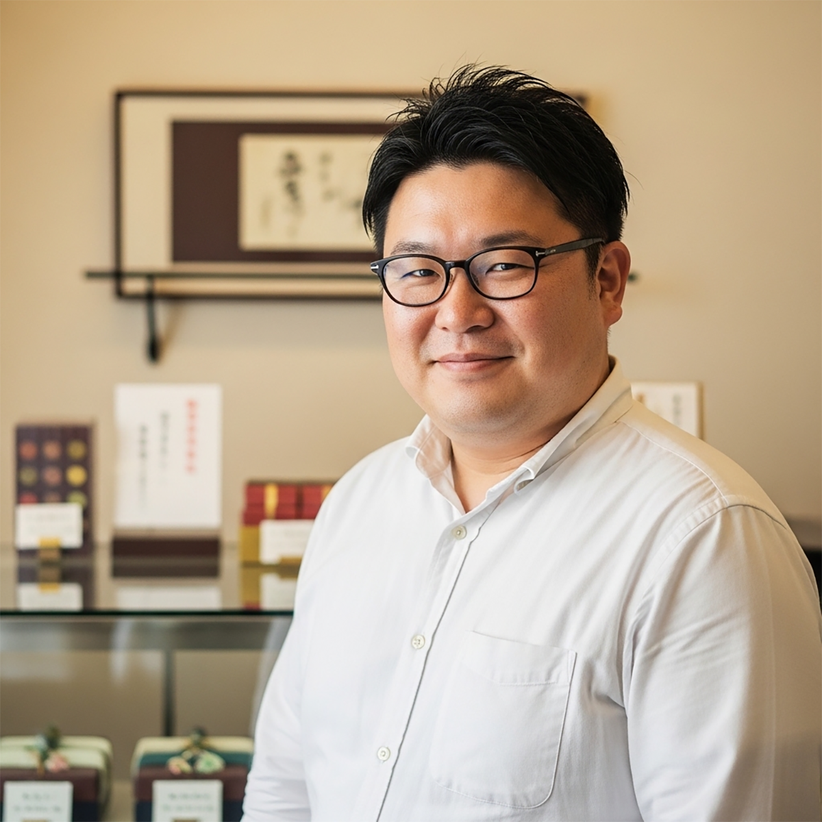 家族連れのお父さん